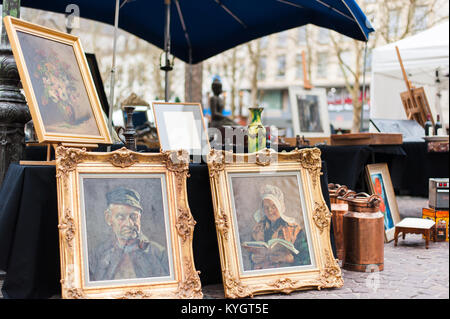 Traditionellen antiken Basar in Luxemburg Stockfoto