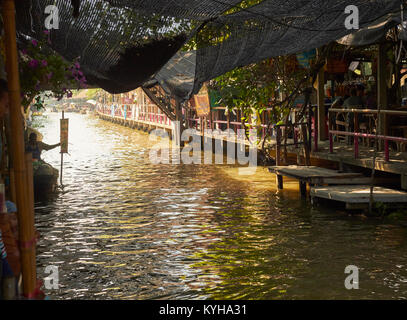 Klong Kop Mayom Floating Market, Bangkok, Thailand Stockfoto