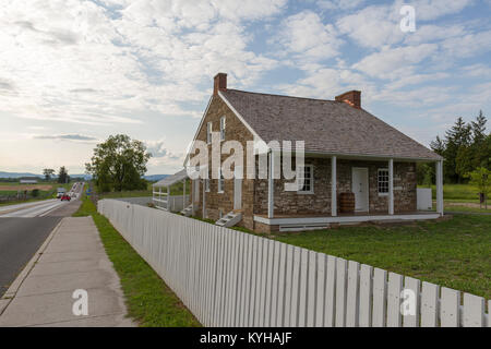 Der General Robert E. Lee's Headquarters, Gettysburg National Military Park, Pennsylvania, United States. Stockfoto
