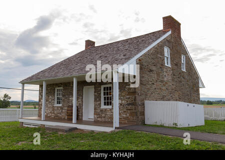 Der General Robert E. Lee's Headquarters, Gettysburg National Military Park, Pennsylvania, United States. Stockfoto