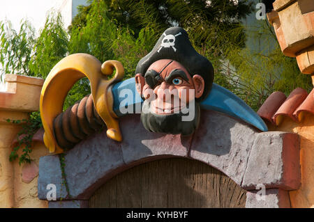 Isla Magica (Magic Island) Theme Park - die Zuflucht von Morgan Attraktion, Sevilla, Andalusien, Spanien, Europa Stockfoto