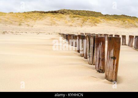 Küste Strand Landschaft an der Nordsee in der Nähe von Domburg in Walcheren in der niederländischen Provinz Zeeland Stockfoto