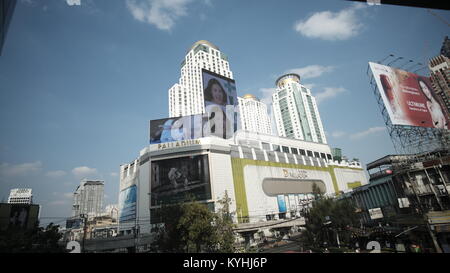 Strukturen und Gebäude in der Siam Square Gegend von Bangkok Thailand Stockfoto