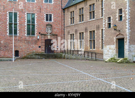 Landschaft rund um Abtei Middelburg in Middelburg in der niederländischen Provinz Zeeland Stockfoto