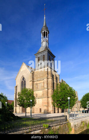 Frankreich, Haute-Marne (52), Montier-en-Der, Église paroissiale Notre-Dame // Frankreich, Haute-Marne, Montier-en-Der, Kirche Notre Dame Stockfoto