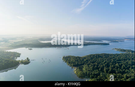 Frankreich, Marne (51) et Haute-Marne (52), Lac du Der-Chantecoq Le Soir vu depuis la Cornée du Der (Vue aérienne) // Frankreich, Marne und Oise, Der Stockfoto