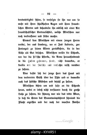 Leopold von Sacher-Masochs Werk „Judengeschichten“ thematisiert jüdische Geschichte und Kultur und präsentiert literarische Erzählungen aus dem Europa des 19. Jahrhunderts. Stockfoto