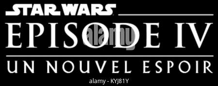 Star Wars, Épisode IV-Un Nouvel espoir Logo Stockfoto