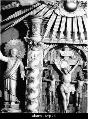 Strängsereds Church ist eine lutherische Holzkirche in Ulricehamn, Schweden. Sie wurde 1671 erbaut und ist eine der wenigen verbliebenen Holzkirchen in der Region, die traditionelle schwedische Holzbautechniken widerspiegelt. Stockfoto