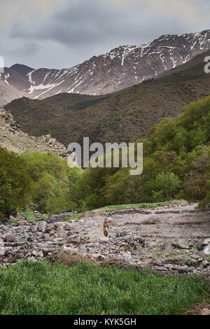 Berber Frau, Atlas Gebirge, Provinz Al Haouz, Marokko Stockfoto