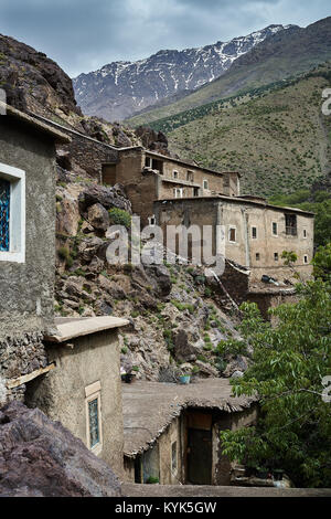 Berberdorf, Atlas Gebirge, Provinz Al Haouz, Marokko Stockfoto