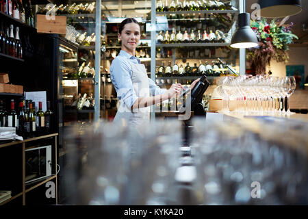 Cafe-Personal Stockfoto