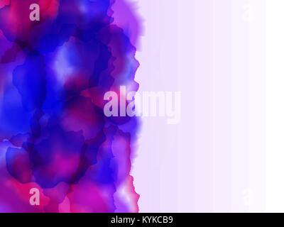 Vektor helles farbiges Aquarell Hintergrund-lila und violett Stock Vektor