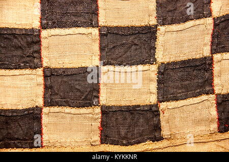 Traditionelle afrikanische Sackleinen textile Muster Stockfoto
