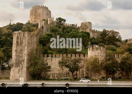 Rumeli Festung in Istanbul, Türkei. Stockfoto