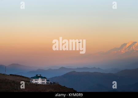 Traumhaus, Prashar See, Himachal Pradesh, Indien Stockfoto