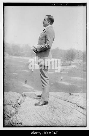 Eine historische Illustration mit dem Titel „Scanlon“, die verschiedene Orte wie Cheyenne, Kingston und andere zeigt, die eine Szene aus der Vergangenheit darstellt und das Wesen dieser Orte in einer früheren Zeit feststellt. Stockfoto