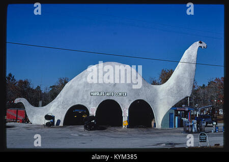 Harold's Auto Center, horizontale Ansicht, Sinclair Tankstelle, Route 19, 37782169952 o Stockfoto