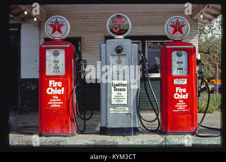 Texaco Gaspumpen, Milford, Illinois (LOC) 23537995268 o Stockfoto