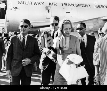 Ein Foto aus der Wally Schirra-Kollektion, das einen wichtigen Moment im Leben oder in der Karriere des Astronauten Wally Schirra zeigt, einer der ursprünglichen Astronauten der NASA. Stockfoto