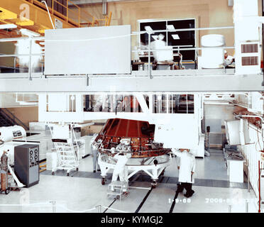 Foto von der 08er-Weltraummission, die einen Moment in der Geschichte der Weltraumforschung festhält. Stockfoto