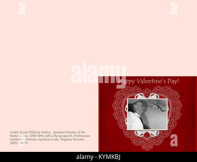 Valentinstag Karte mit Ernest Pillsbury Walker, Assistant Director 5444836663 o Stockfoto