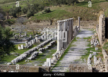 Die Ruinen der Tempel Asklepios in Asklepion, Bergama, Türkei Stockfoto