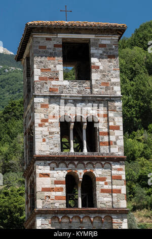 Santa Maria Extra Moenia, mittelalterliche Kirche in Cassino (Frosinone, Latium, Italien), Anbauteile außen Stockfoto