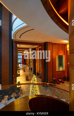 Innenraum der Conrad Hilton Hotel, Seoul Stockfoto