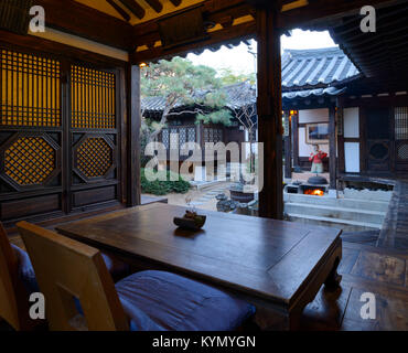 Die Rakkojae in das Dorf Bukchon Hanok Stockfoto
