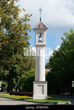 Säule des Hl. Johannes von Nepomuk in Trakai Stockfoto