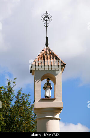 Säule des Hl. Johannes von Nepomuk in Trakai Stockfoto