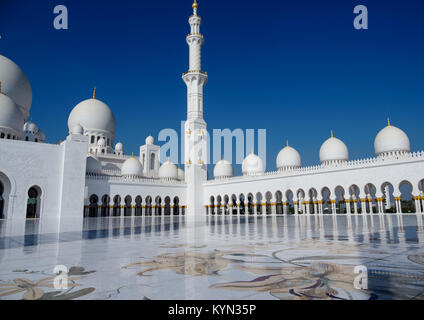 Der Scheich Zayed Moschee in Abu Dhabi Stockfoto