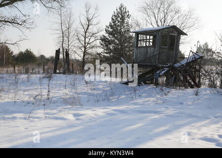 Stadt Pripyat - Sperrzone von Tschernobyl Stockfoto