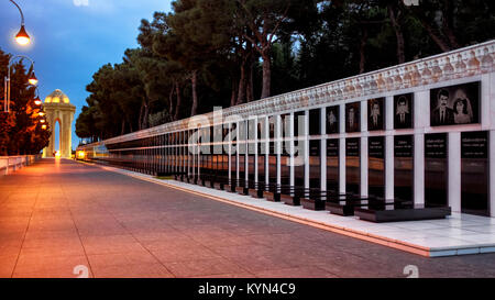 Märtyrer Lane, Baku, Aserbaidschan Stockfoto