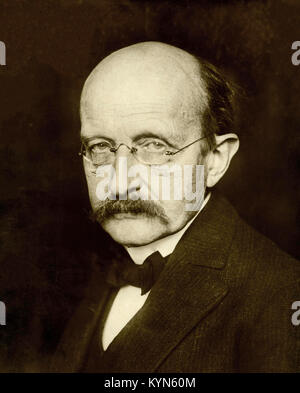 Max Karl Ernst Ludwig Planck, deutscher theoretischer Physiker, dessen Entdeckung von energiequanten gewann ihn der Nobelpreis für Physik 1918 Stockfoto