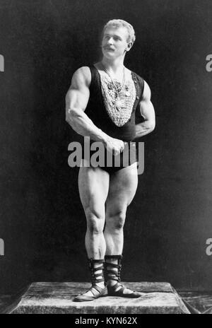 Eugen Sandow, wegweisenden Deutschen Bodybuilder, der "Vater der modernen Bodybuilding" bekannt. Eugen Sandow Stockfoto