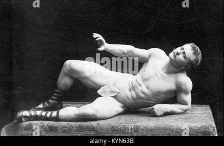 Eugen Sandow, wegweisenden Deutschen Bodybuilder, der "Vater der modernen Bodybuilding" bekannt. Eugen Sandow Stockfoto