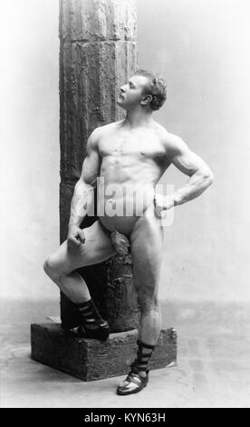 Eugen Sandow, wegweisenden Deutschen Bodybuilder, der "Vater der modernen Bodybuilding" bekannt. Eugen Sandow Stockfoto