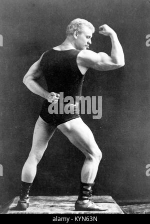 Eugen Sandow, wegweisenden Deutschen Bodybuilder, der "Vater der modernen Bodybuilding" bekannt. Eugen Sandow Stockfoto