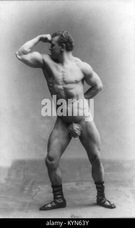 Eugen Sandow, wegweisenden Deutschen Bodybuilder, der "Vater der modernen Bodybuilding" bekannt. Eugen Sandow Stockfoto