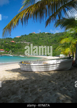 Ein Tag am Strand von St. Jean, St. Barth Stockfoto