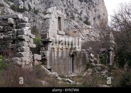 Ruinen von Termessos in der Nähe von Antalya Stockfoto