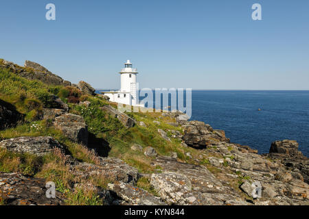 Tater-du Leuchtturm, Cornwall, England Stockfoto