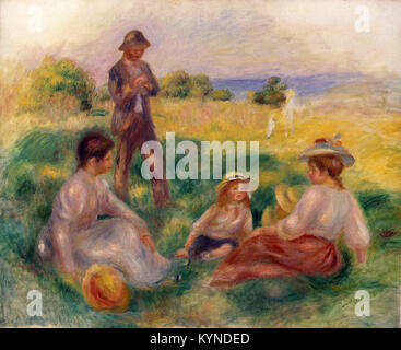 Pierre-Auguste Renoir - Party auf dem Lande am Berneval Stockfoto