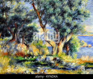 Pierre-Auguste Renoir Landschaft an der Küste, in der Nähe von Menton
