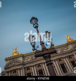 Das Palais Garnier - ein Opernhaus bekannt als Nationale Akademie der Musik (Académie Nationale de Musique) in Paris, Frankreich Stockfoto
