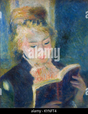 RENOIR Pierre-Auguste - La liseuse - der Leser 1876 XX. Jahrhundert Öl auf Leinwand Musée d'Orsay, Paris Stockfoto