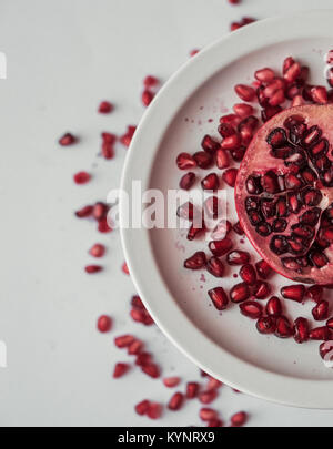 Granatapfel Jahreszeit - andere Perspektive! Stockfoto