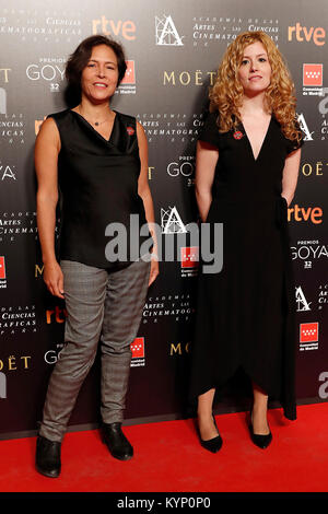 Während photocall Nominierungen für die 32th jährliche Goya Awards in Madrid, Montag, 15. Januaryr, 2018 Stockfoto